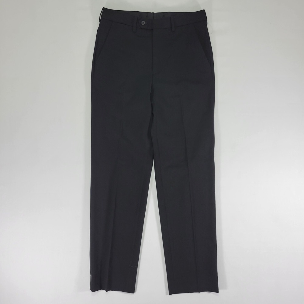 Nautica‎ GAFF Men's Dress Pants Trousers Black Noir Poly Blend 30 x 31 NEW